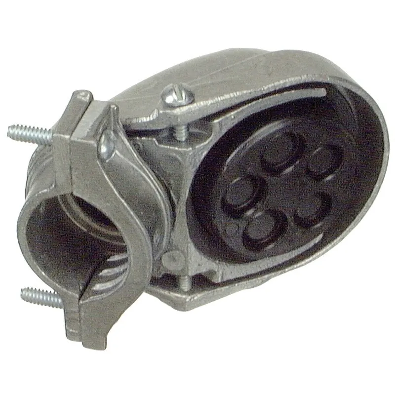 Halex 58015 Service Entrance Cap, Clamp, Aluminum, 3.41 in H x 4.67 in W x 3.75 in D