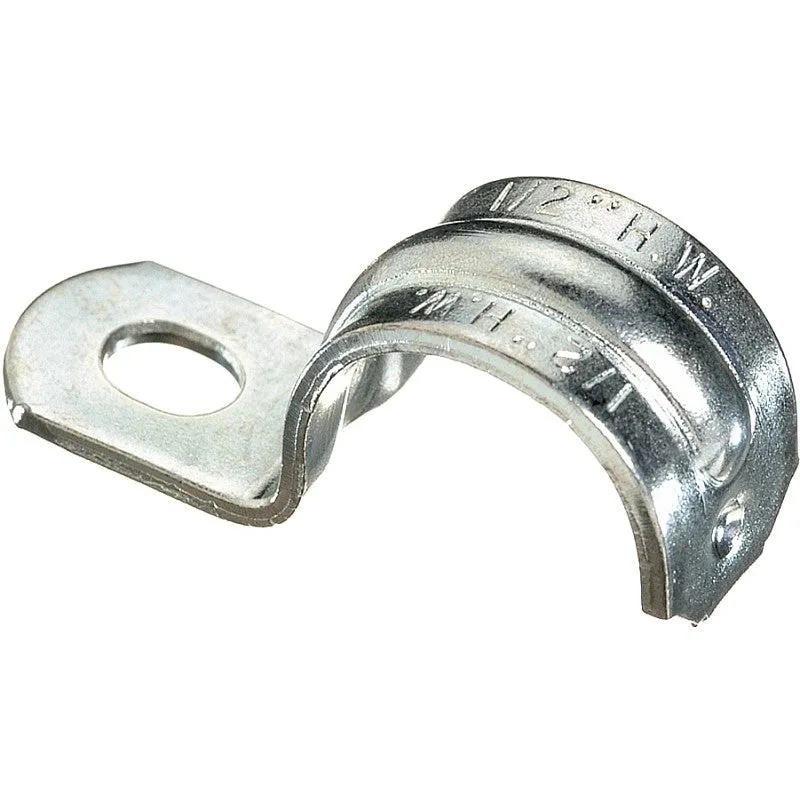 Halex 61105B Conduit Strap, 1/2 in, Steel, Zinc-Plated, 100/PK