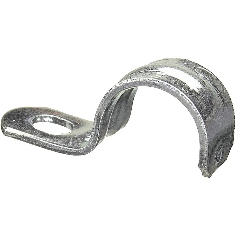 Halex 61507B Conduit Strap, 3/4 in, Steel, Galvanized, 100/PK