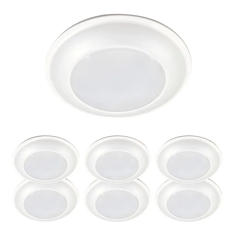 Halo HLS HLS6099301EWH-6BP Surface Light, 132 mA, 120 V, 16 W, LED Lamp, 900 Lumens, 3000 K Color Temp