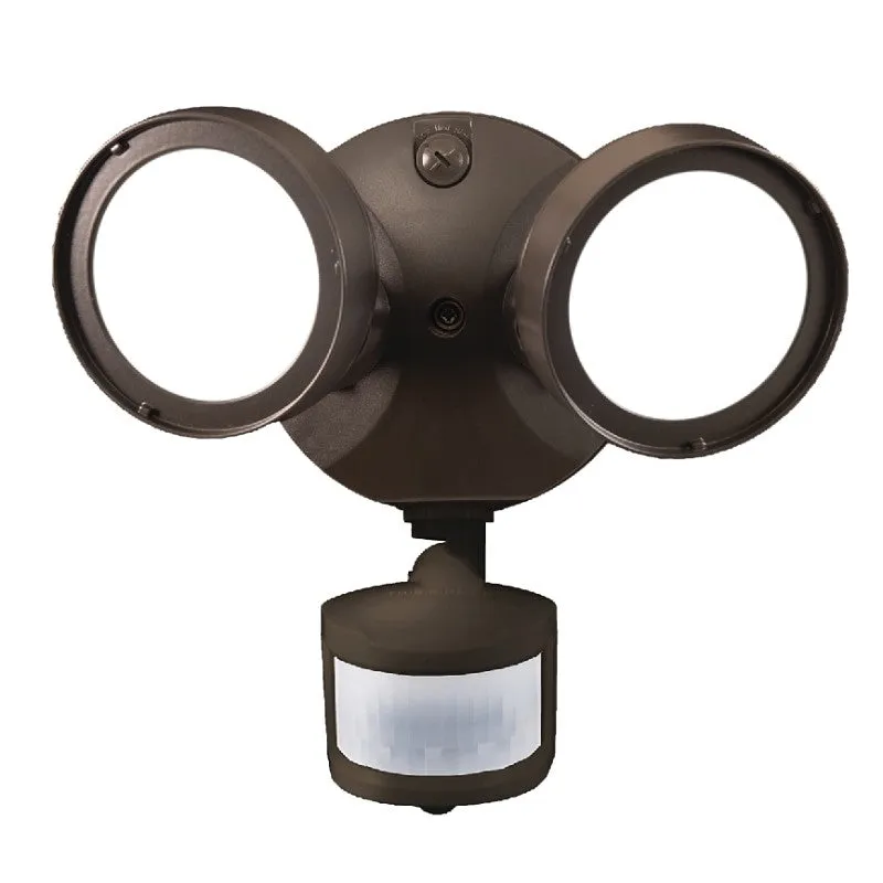 Halo TGS Series TGS2S402MRRB Motion Sensor Flood Light, 8 x 6.4 in Dimensions, 2500 Lumens, Bronze Fixture, 120 V
