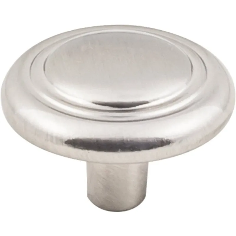 Hardware Resources K236SN-4 Cabinet Knob, Traditional, 1-1/4 in Dia, Zinc, Satin Nickel, 4/PK