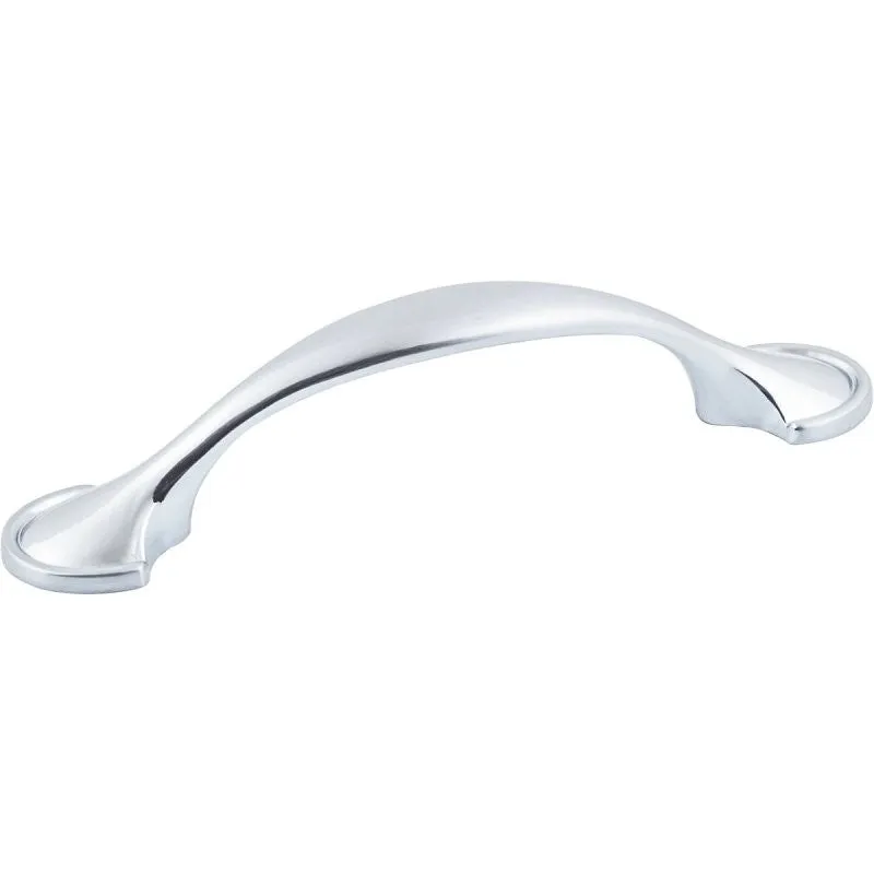 Hardware Resources K4133SN-2 Cabinet Pull, Satin Nickel, 4-5/8 in L Handle, 1 in H Handle, 1 in Projection, Zinc, 2/PK