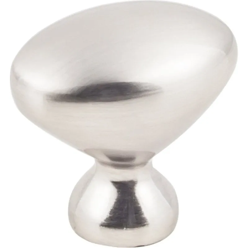 Hardware Resources K460SN-4 Cabinet Knob, 1-1/4 in Dia, Satin Nickel, IncludesL: (4) 1-3/4 in Break-Away Screws, 4/PK