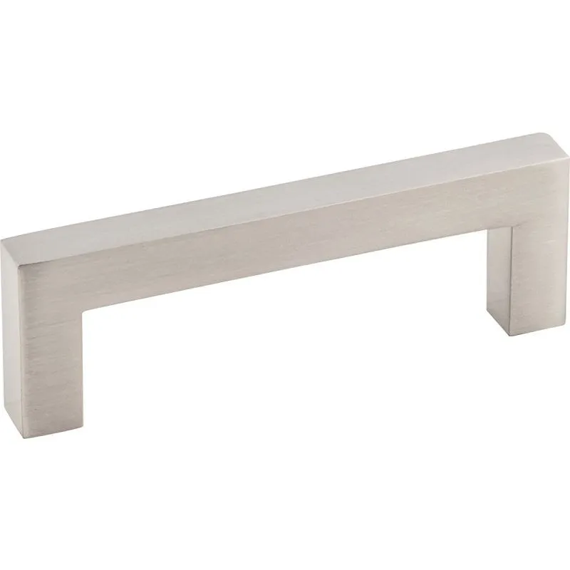 Hardware Resources K7063SN-2 Cabinet Pull, 3-3/8 in L Handle, 1-1/8 in H Handle, 1-1/8 in Projection, Zinc, Satin Nickel