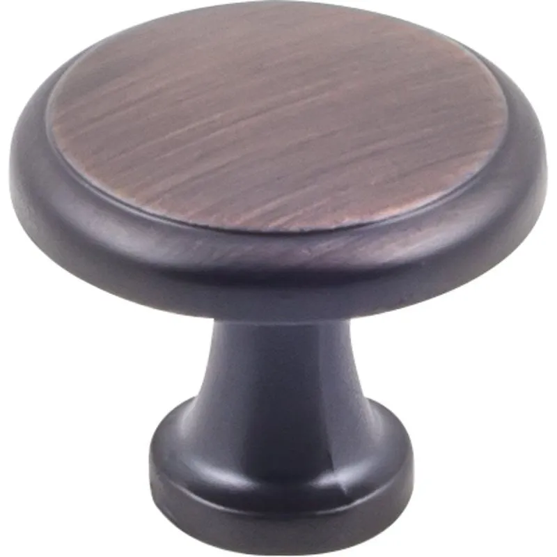 hardware resources k997borb 10 cabinet knob traditional 1 316 in dia zinc brushed oil rubbed bronze