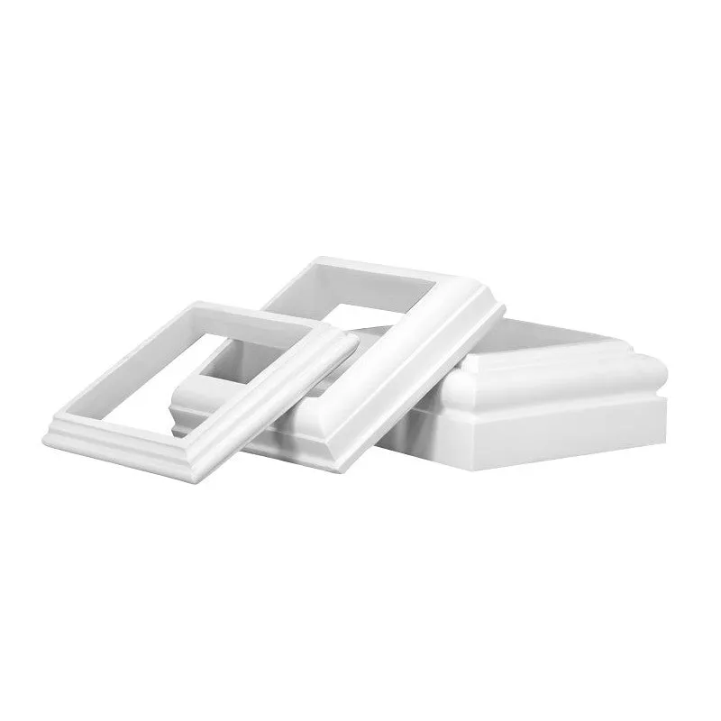 Hb&G 8048060602 Cap and Base Set, Polyurethane, Primed, For: Square Unfinished Fiberglass Columns