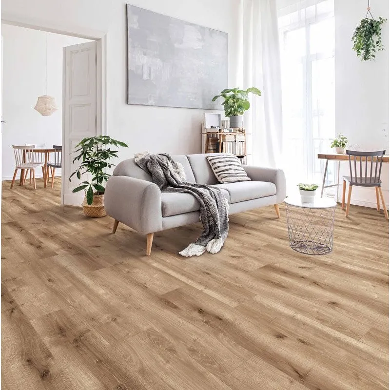 Healthier Choice Flooring HCL803C04 Laminate Flooring Plank, 4-Sided Bevel Profile, Wood, Laurel Ridge, 48 in L