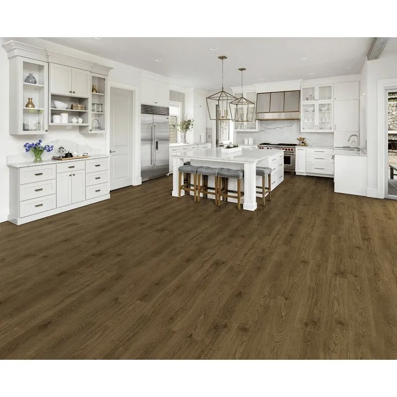 Healthier Choice Flooring HCL803C08 Laminate Flooring Plank, 4-Sided Bevel Profile, Wood, Oak Bridge, 48 in L, 7.7 in W