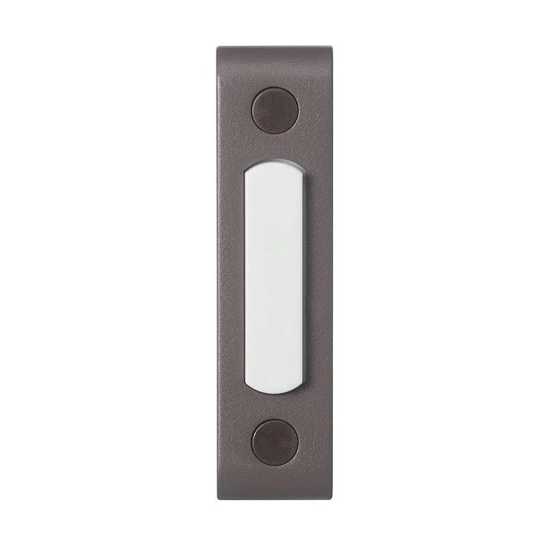 Heath Zenith 18000218 Doorbell Pushbutton, Wired, Metal, Brown, Lighted