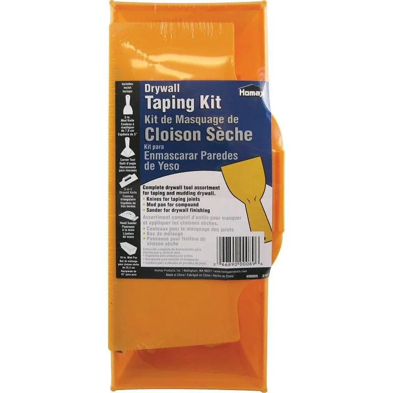 Homax 00089 Drywall Taping Kit, Yellow
