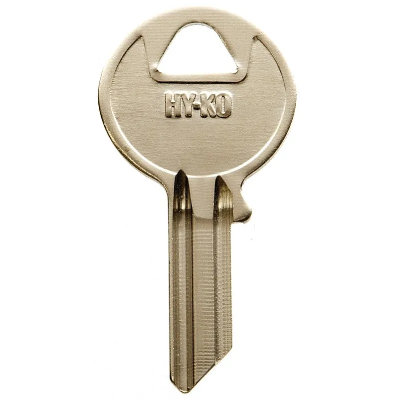 Hy-Ko 11010AB1 Key Blank, Brass, Nickel, For: Abus Cabinet, House Locks and Padlocks, AB1 Key Number (Pack of 10)