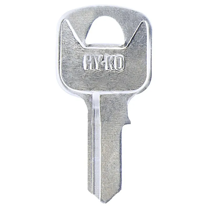 Hy-Ko 11010AB16 Key Blank, Brass, Nickel-Plated, For: Abus AB16 Locks (Pack of 10)