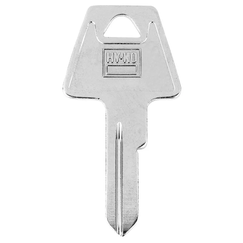 Hy-Ko 11010AM8 Key Blank, Brass, Nickel-Plated, For: American AM8 Locks (Pack of 10)