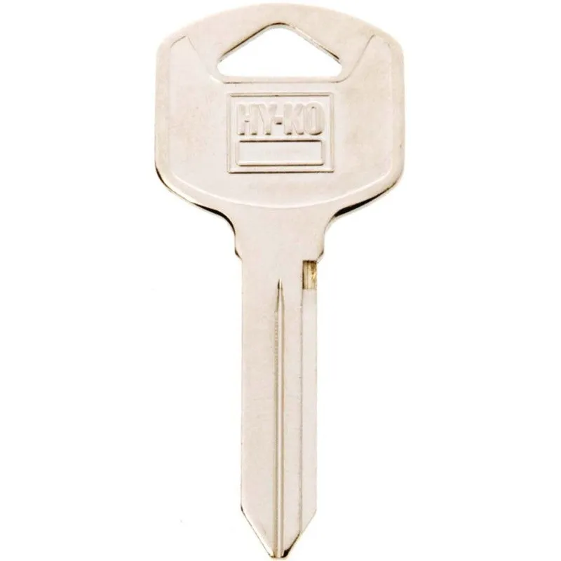 Hy-Ko 11010B85 Key Blank, Brass, Nickel, B85 Key Number (Pack of 10)