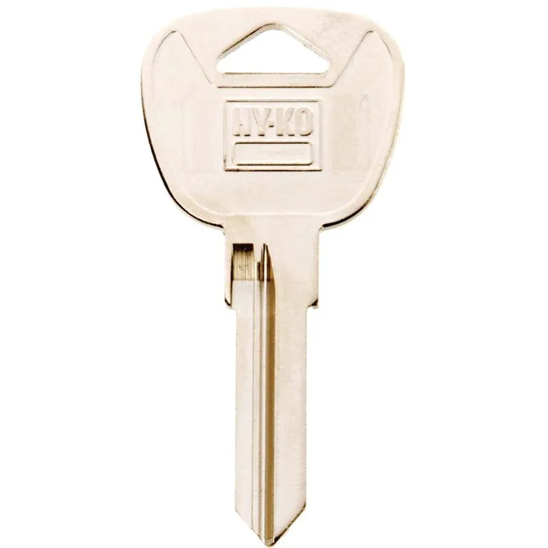 Hy-Ko 11010BMW3 Automotive Key Blank, Brass, Nickel, For: BMW Vehicle Locks (Pack of 10)
