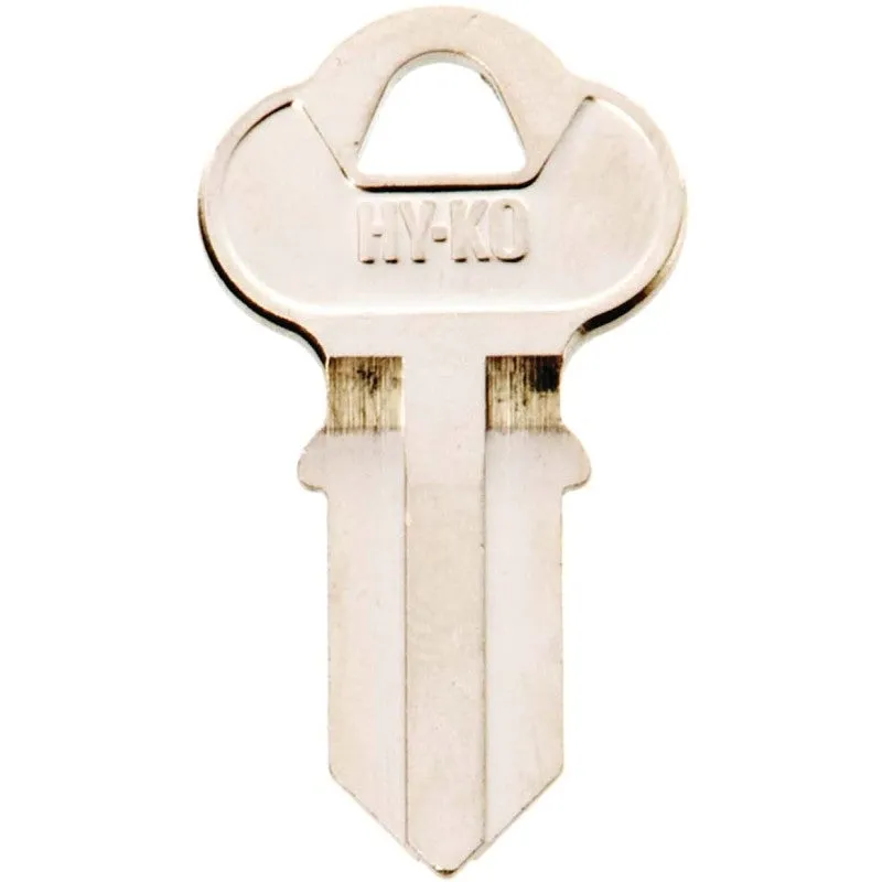 Hy-Ko 11010CG4 Key Blank, Brass, Nickel, For: Chicago Cabinet, House Locks and Padlocks, CG4 Key Number (Pack of 10)