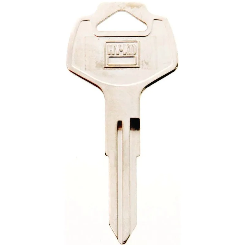 Hy-Ko 11010DA25 Automotive Key Blank, Brass, Nickel, For: Nissan Vehicle Locks, DA25 Key Number (Pack of 10)
