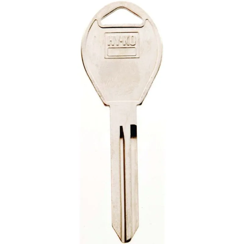 Hy-Ko 11010DA34 Automotive Key Blank, Brass, Nickel, For: Nissan Vehicle Locks, DA34 Key Number (Pack of 10)