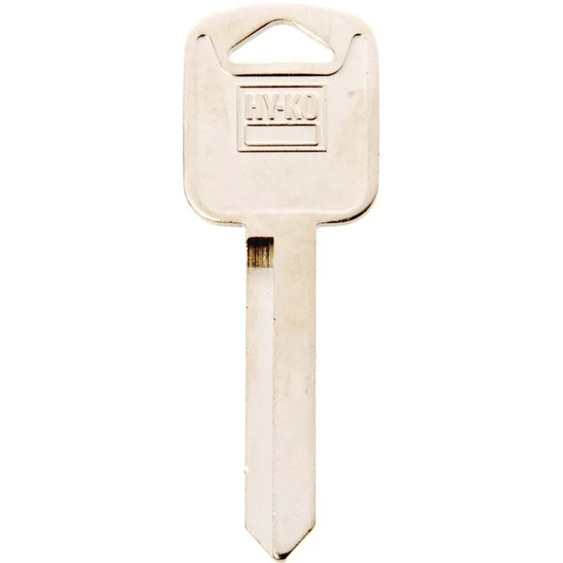 Hy-Ko 11010H67 Key Blank, Solid Brass, Nickel, For: Ford, Lincoln, Mercury Vehicles (Pack of 10)