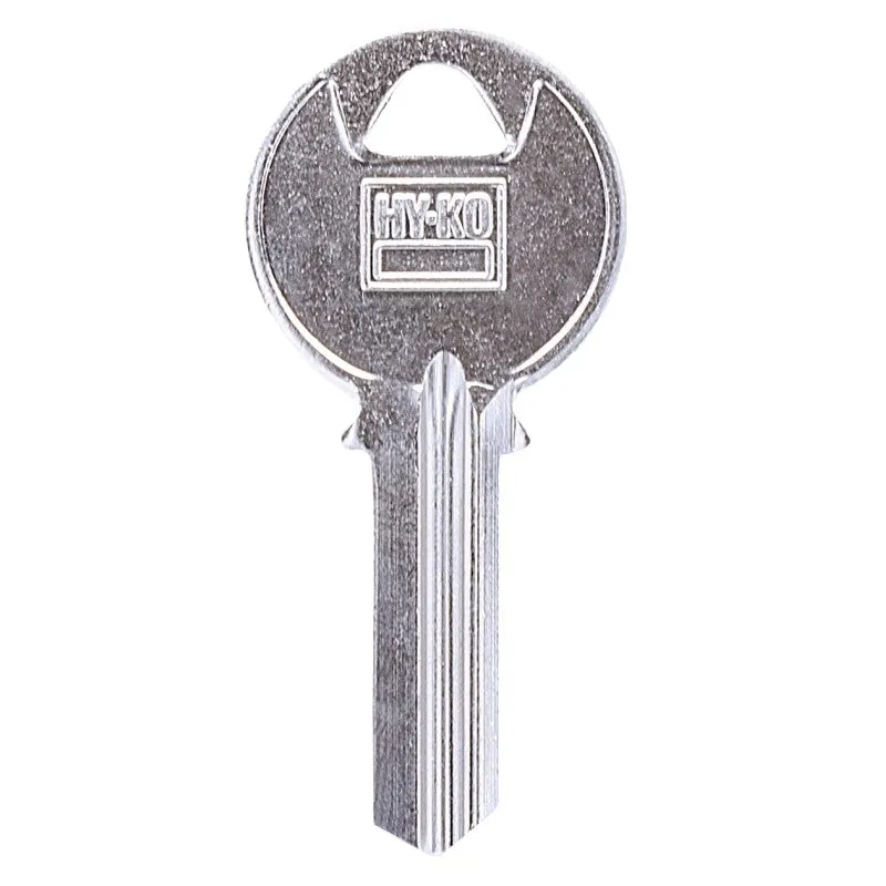 Hy-Ko 11010K1 Key Blank, Brass, Nickel-Plated, For: Keil K1 Locks (Pack of 10)