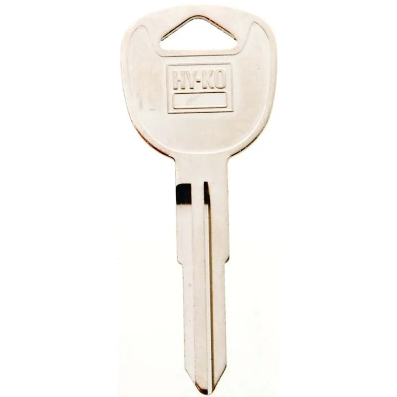 Hy-Ko 11010KK1 Automotive Key Blank, Brass, Nickel, For: Kia Vehicle Locks, KK1 Key Number (Pack of 10)