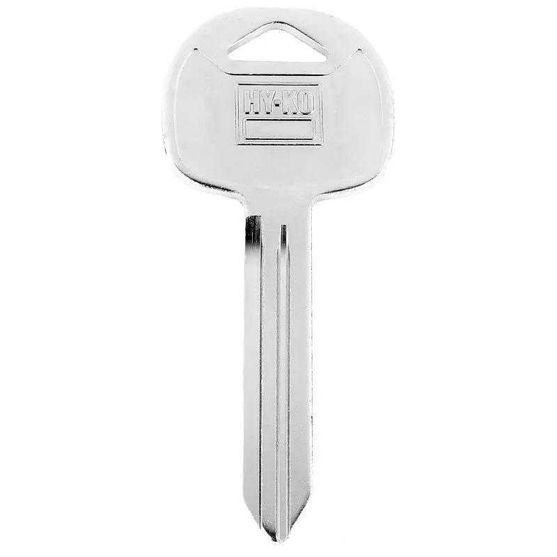 Hy-Ko 11010KK8 Key Blank, Brass, Nickel-Plated, For: Kia KK8 Auto Locks (Pack of 10)