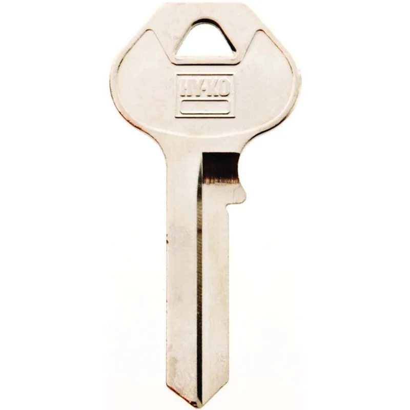 Hy-Ko 11010M14 Key Blank, Brass, Nickel, For: Master Vehicle Locks, M14 Key Number (Pack of 10)