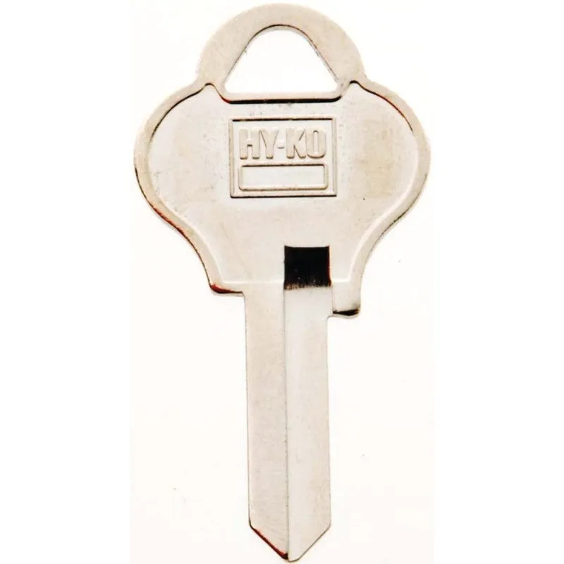 Hy-Ko 11010PA2 Key Blank, Brass, Nickel, For: Pado Cabinet, House Locks and Padlocks, PA2 Key Number (Pack of 10)