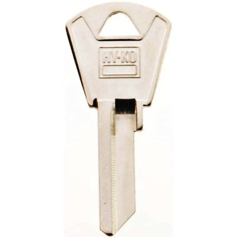 Hy-Ko 11010PZ1 Key Blank, Brass, Nickel, For: Papaiz Cabinet, House Locks and Padlocks (Pack of 10)