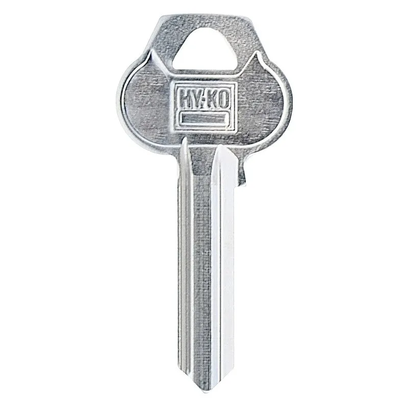 Hy-Ko 11010RU101 Key Blank, Brass, Nickel-Plated, For: Corbin/Russwin RU101 Locks (Pack of 10)