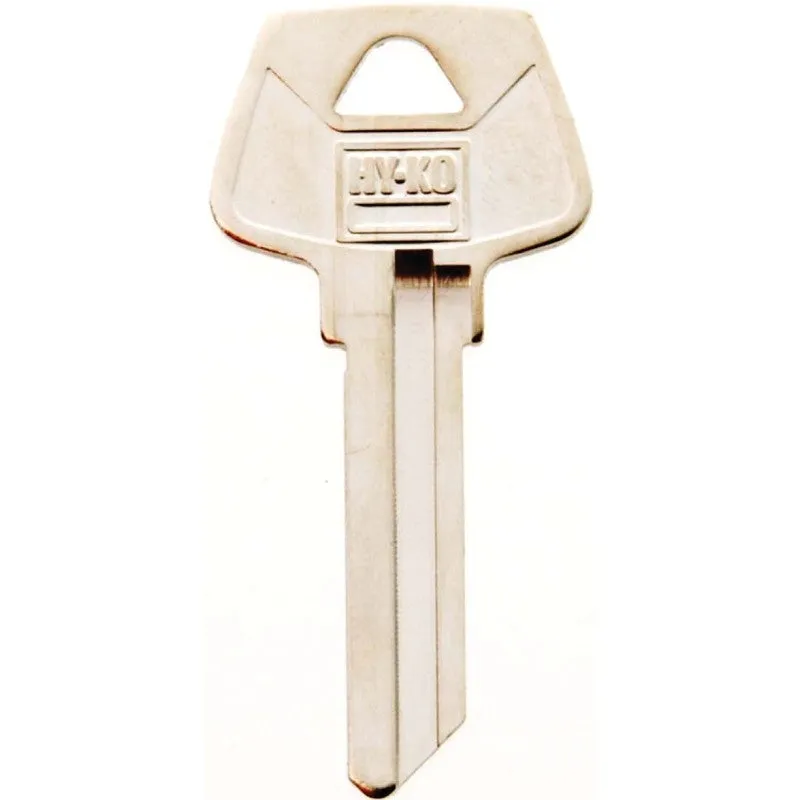 Hy-Ko 11010S6 Key Blank, Brass, Nickel, For: Sargent Cabinet, House Locks and Padlocks, S6 Key Number (Pack of 10)