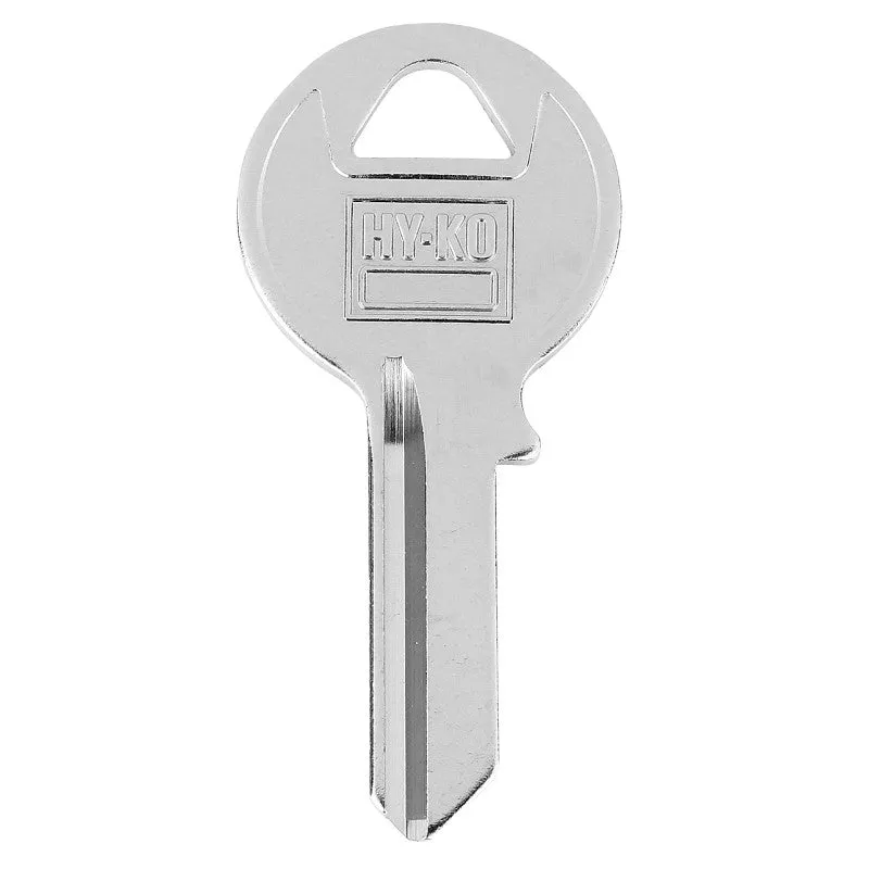 Hy-Ko 11010VRH2 Key Blank, Brass, Nickel-Plated, For: Viro VRH2 Locks (Pack of 10)