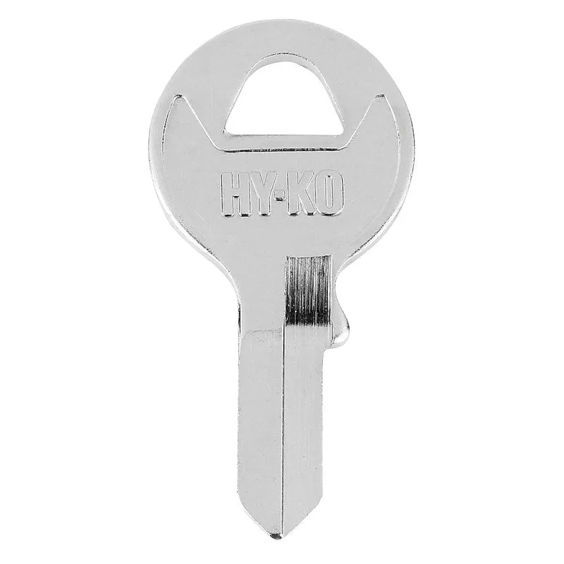 Hy-Ko 11010VRH3 Key Blank, Brass, Nickel-Plated, For: Viro VRH3 Locks (Pack of 10)