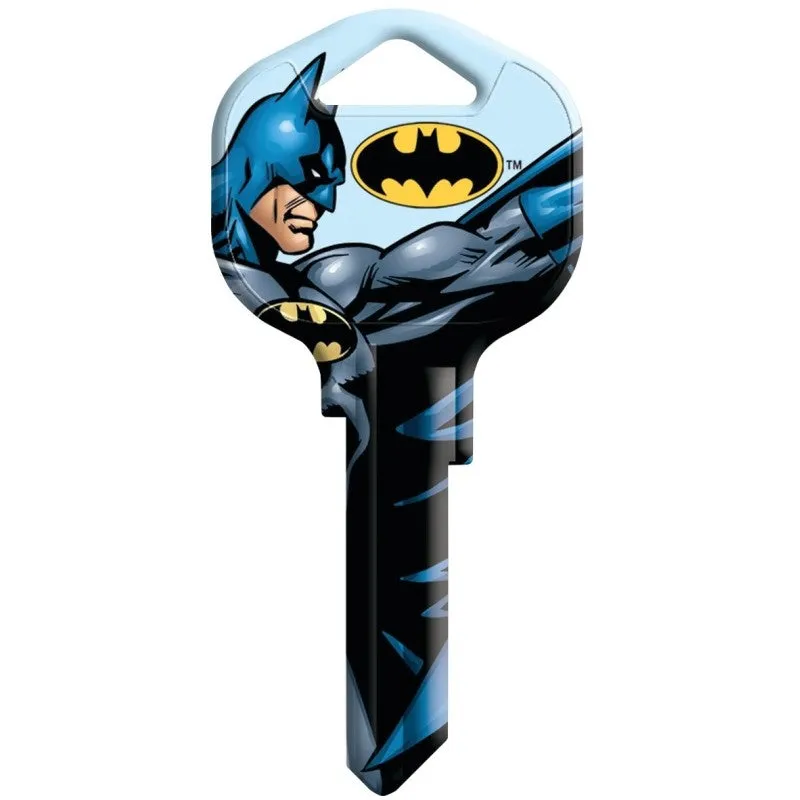 Hy-Ko 15005KW1-BTM1 Key Blank, Batman, Brass, Nickel, For: Kwikset KW1, Titan KW10 Keyways (Pack of 5)