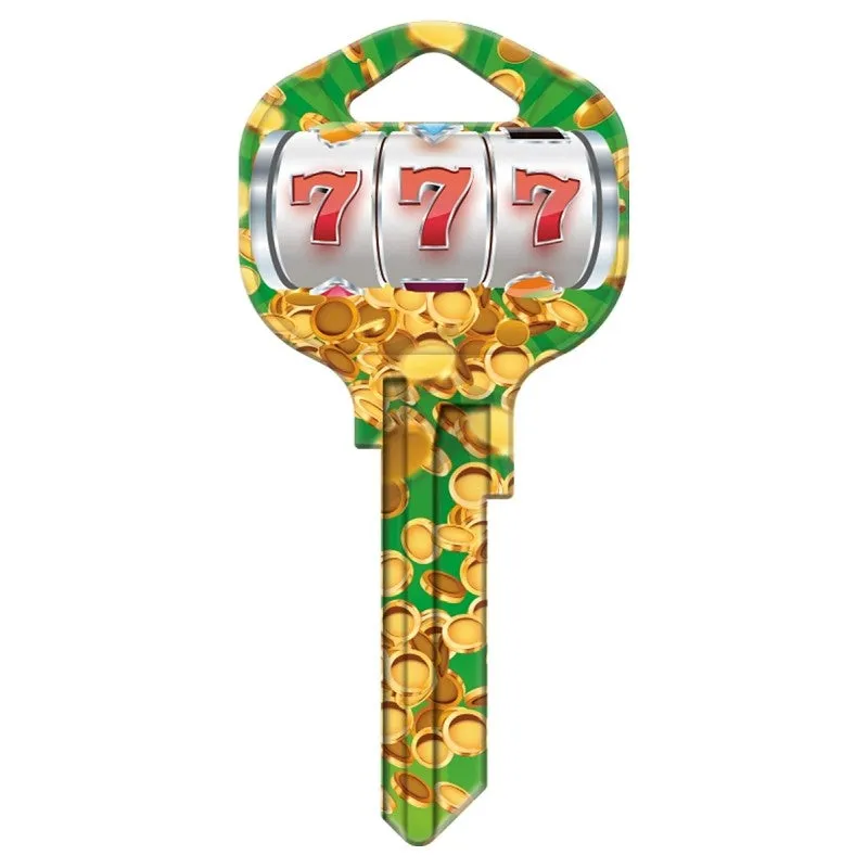 Hy-Ko 15005KW1-LUCK Key Blank, Lucky Dice, Painted, For: Kwikset KW1, Titan KW10 Keyways (Pack of 5)