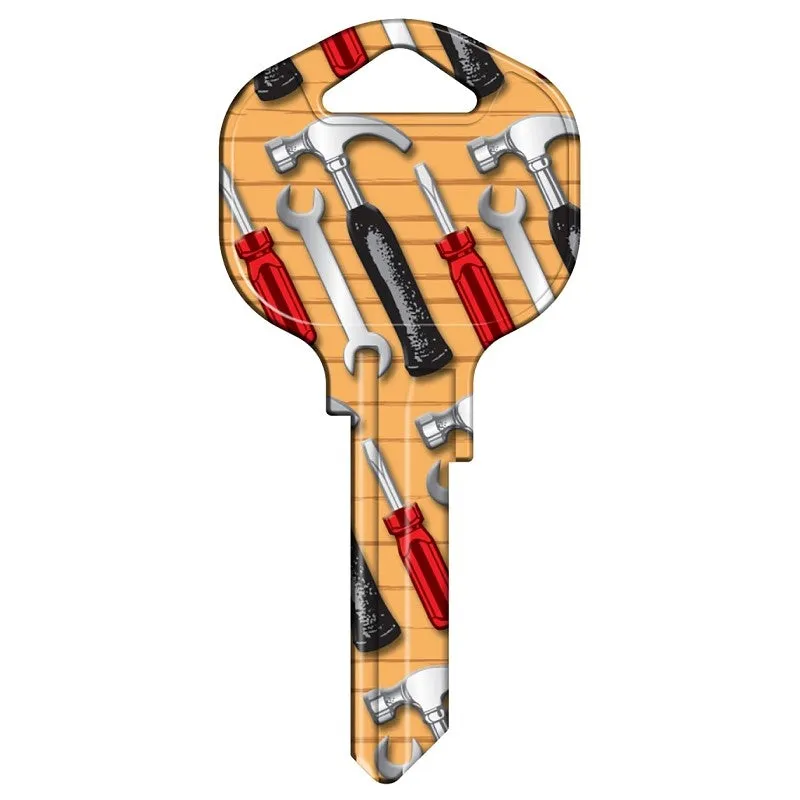 Hy-Ko 15005KW1-TOOL Key Blank, Tools, Brass, Nickel, For: Kwikset KW1 Keyways, KW1-TOOL Key Number (Pack of 5)