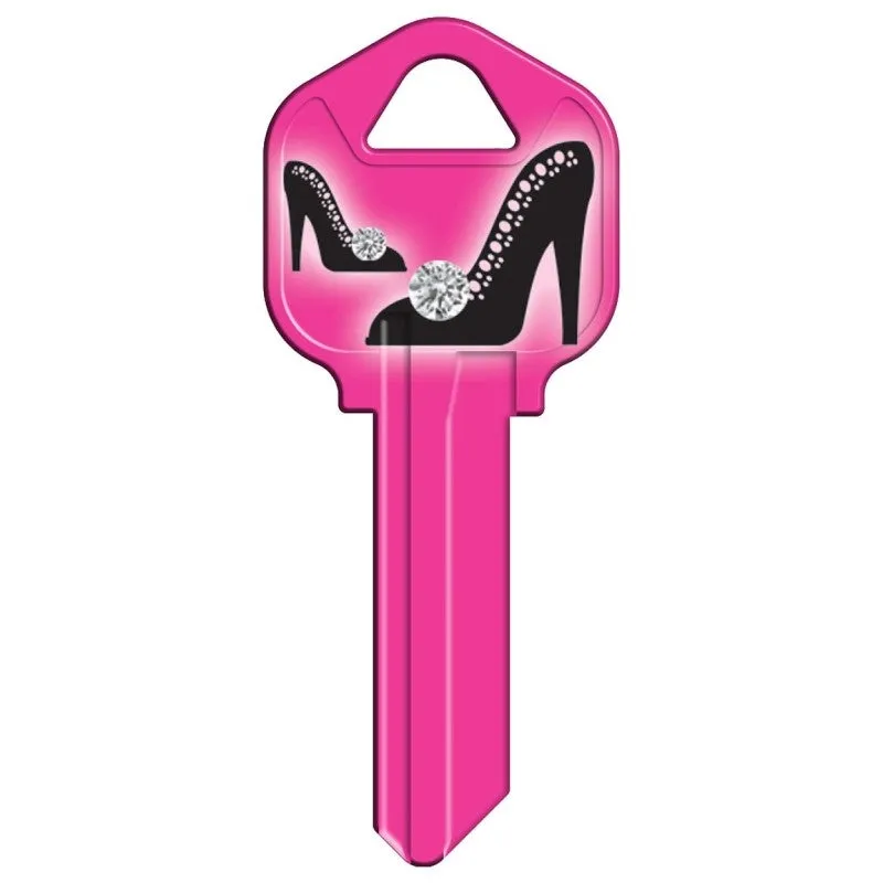Hy-Ko 16005KW1-35 Key Blank, High Heel, Brass, Nickel-Plated, For:, KW1 Key Number, Kwikset KW1 Keyways (Pack of 5)