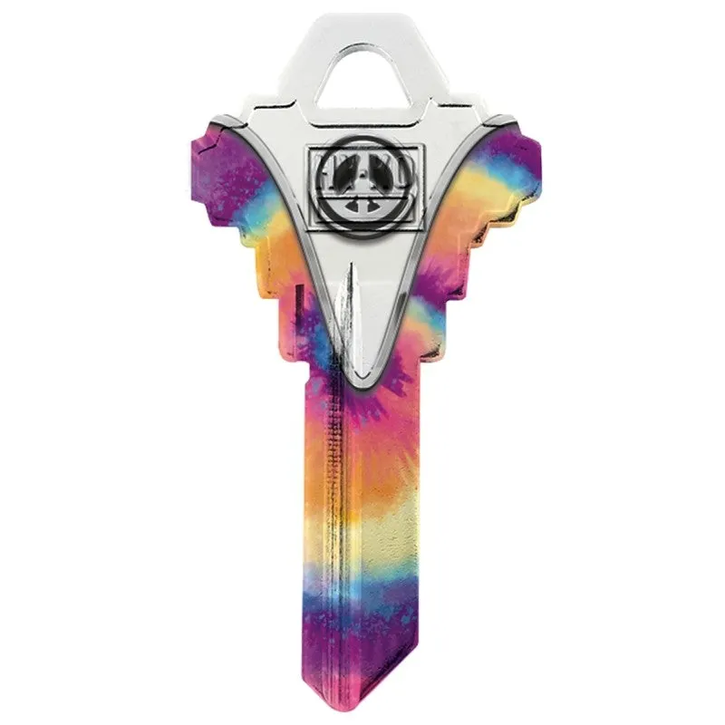 Hy-Ko 16005SC1-32 Key Blank, Peace Signs, Brass, For: Schlage SC1 Keyways, SC1 Key Number (Pack of 5)