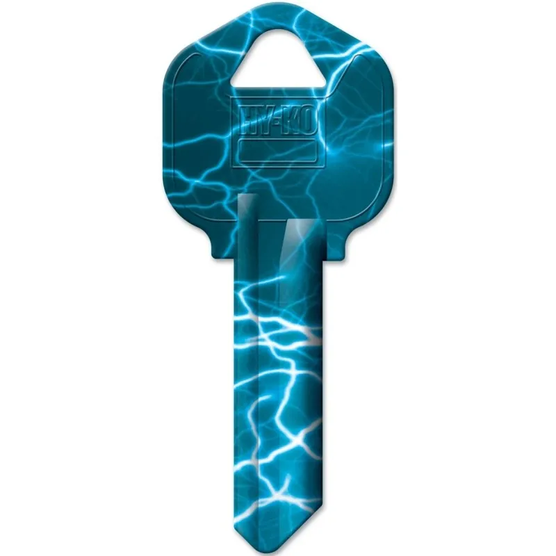 Hy-Ko 16010KW1-08 Key Blank, Solid Brass, Nickel, KW1-08 Key Number (Pack of 10)