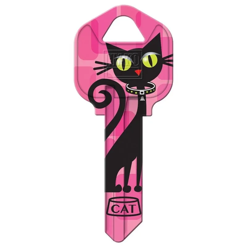 Hy-Ko 16010KW1-22 Key Blank, Cat, Brass, Nickel, For: Kwikset KW1 Keyways, KW1-22 Key Number (Pack of 10)