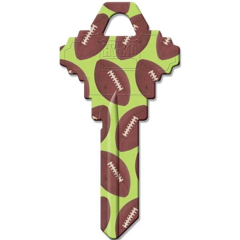 Hy-Ko 16010SC1-09 Key Blank, Brass, Painted, For: Schlage SC1 and Baldwin Keyways (Pack of 10)