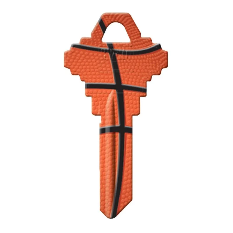 Hy-Ko 16010SC1-27 Key Blank, Basketball, Brass, For: Schlage SC1 Keyways, SC1 Key Number (Pack of 10)