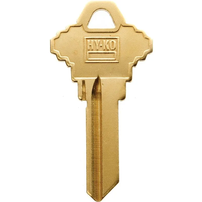 Hy-Ko 21200SC1BR Key Blank, Brass, For: Schlage Cabinet, House Locks and Padlocks, SC1 Key Number (Pack of 200)
