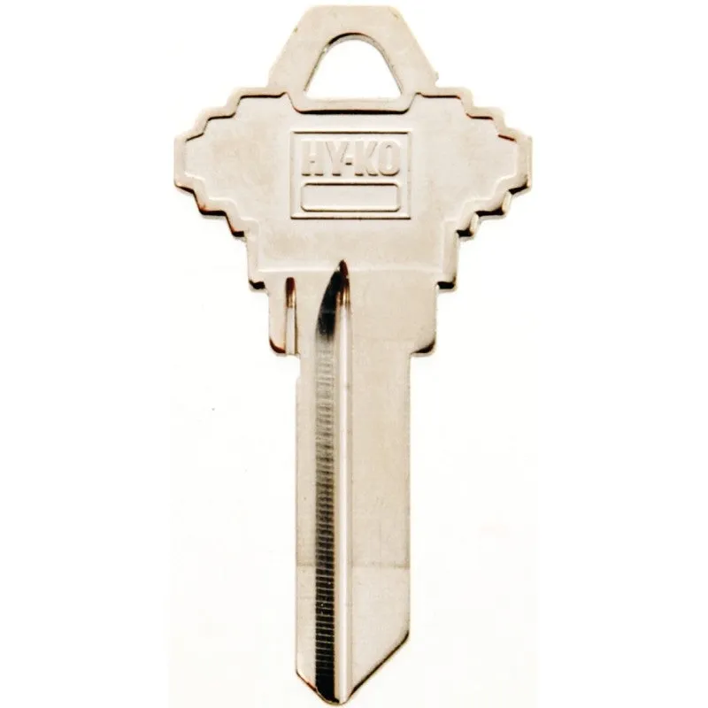 Hy-Ko 21250SC1 Key Blank, Brass, Nickel, For: Schlage SC1 Keyways (Pack of 50)