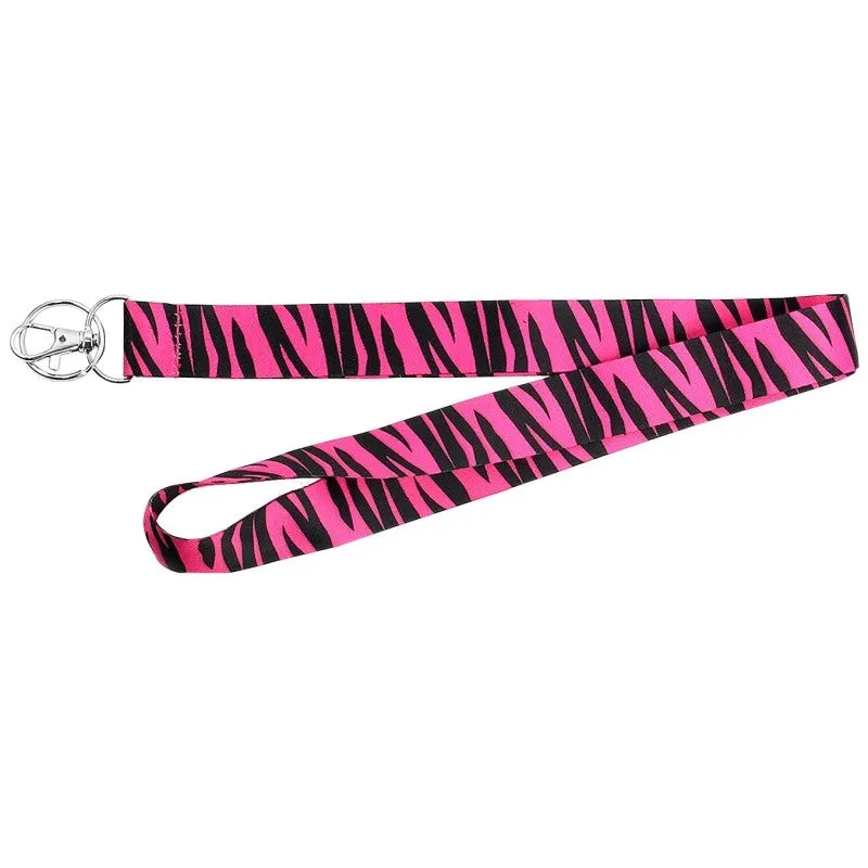 Hy-Ko 2GO Series LAN-115 Lanyard, 1 in W, Nylon, Pink, Clip End (Pack of 5)