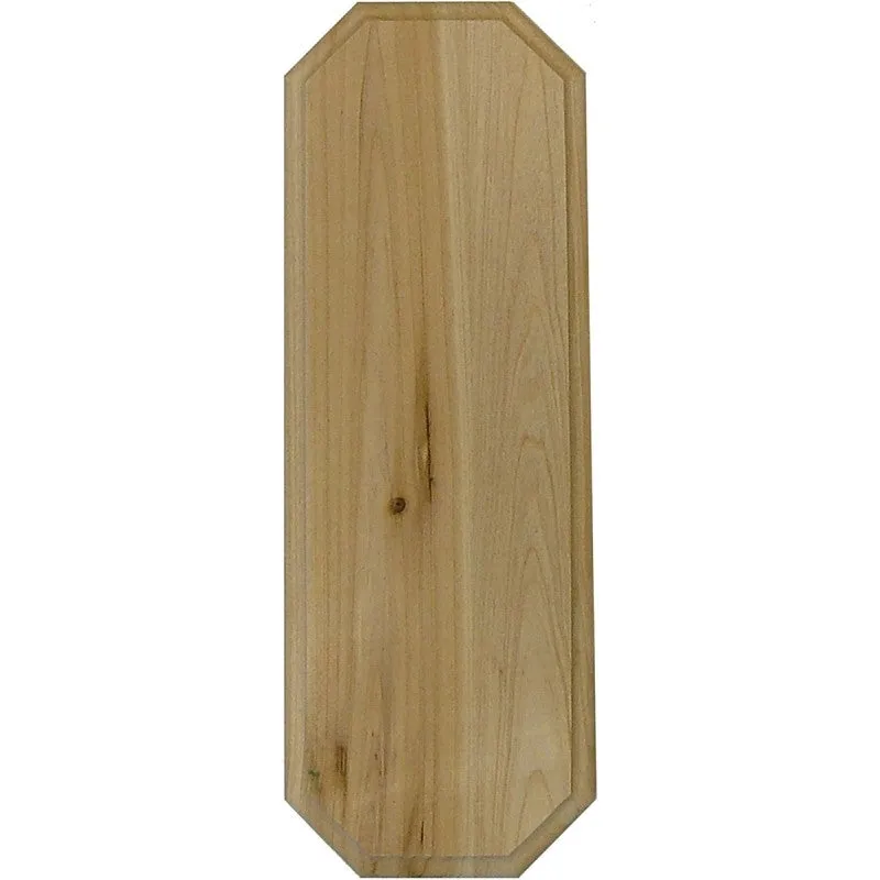 Hy-Ko AK-300 Address Plaque, Rectangular, Natural Cedar (Pack of 3)