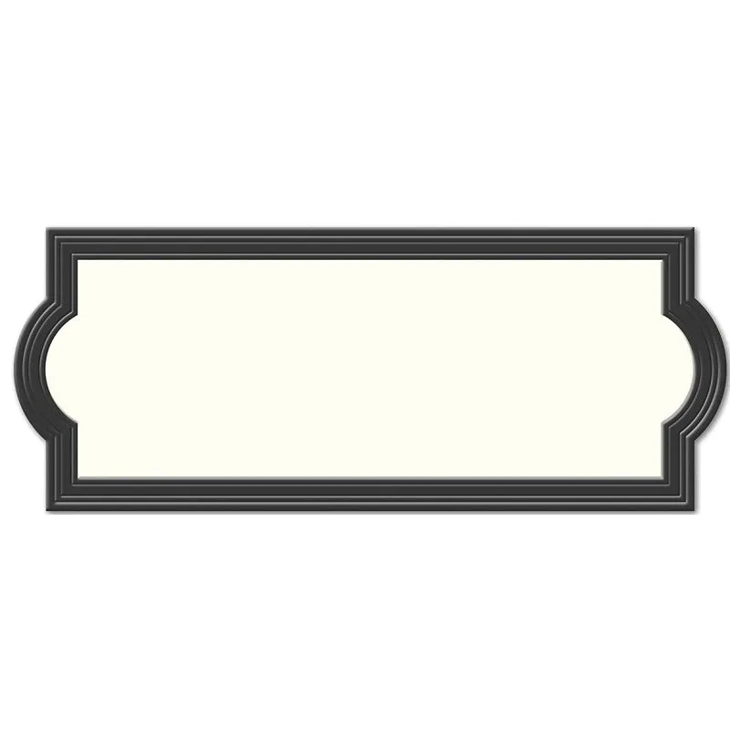 Hy-Ko AK-460 Address Plaque, Rectangular, Plastic, Black (Pack of 3)