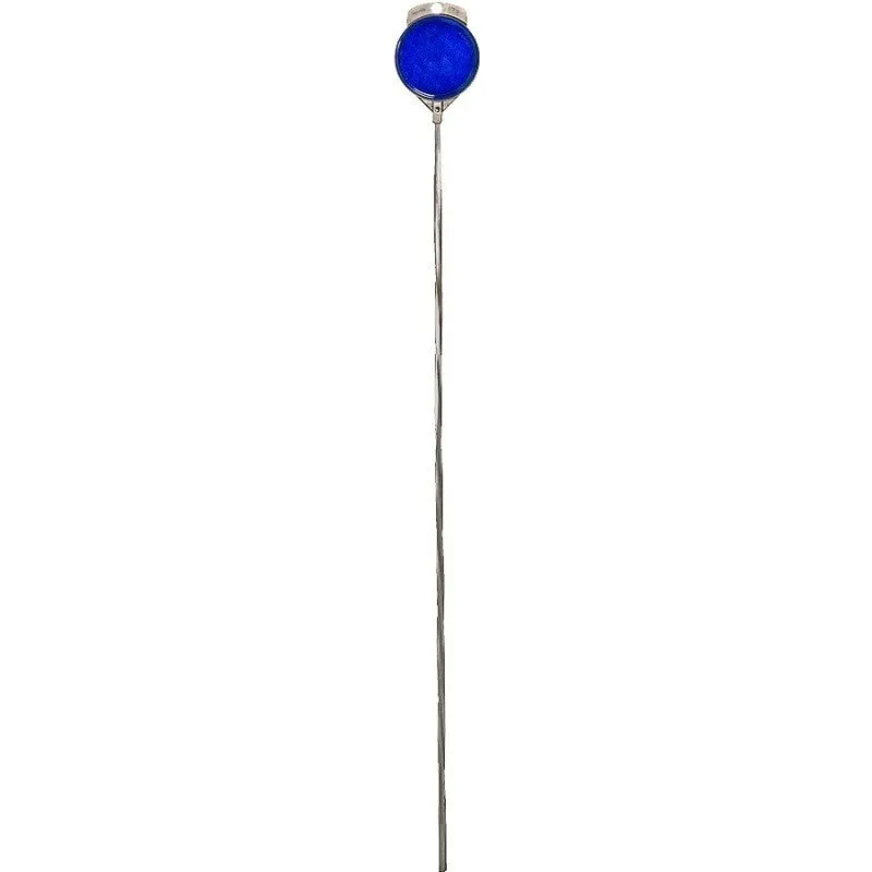 Hy-Ko DM100B36 Driveway Marker, Rod Mounting, Aluminum Post, Blue Reflector (Pack of 24)
