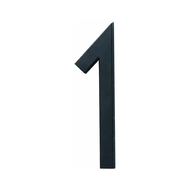 Hy-Ko FM-6 Architectural Series FM-6/1 House Number, Character: 1, 6 in H Character, Black Character (Pack of 3)